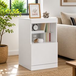 White Sideboard with RGB Lighting Options