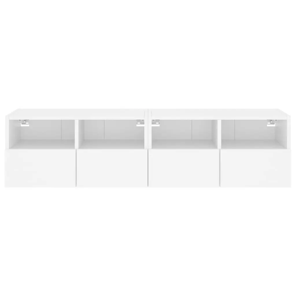 White Floating TV Wall Cabinet for Organization