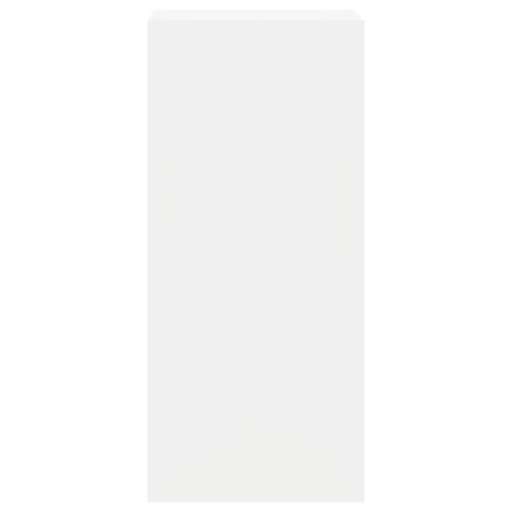 TV Wall Cabinet White Wall-Mounted Floating Media Unit with 3 Storage Compartments