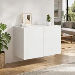 Concise White Wall-mounted TV Cabinet Unit 60x30x41cm