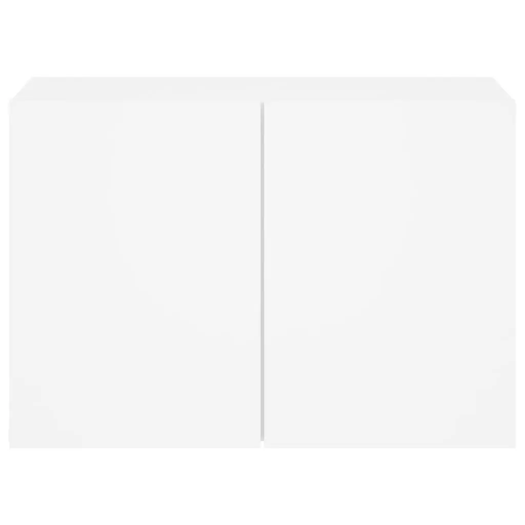 TV Cabinet Wall-mounted White 60x30x41cm Space-saving Storage Unit