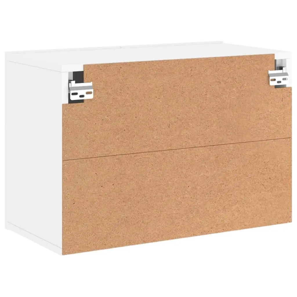 TV Cabinet Wall-mounted White 60x30x41cm Space-saving Storage Unit