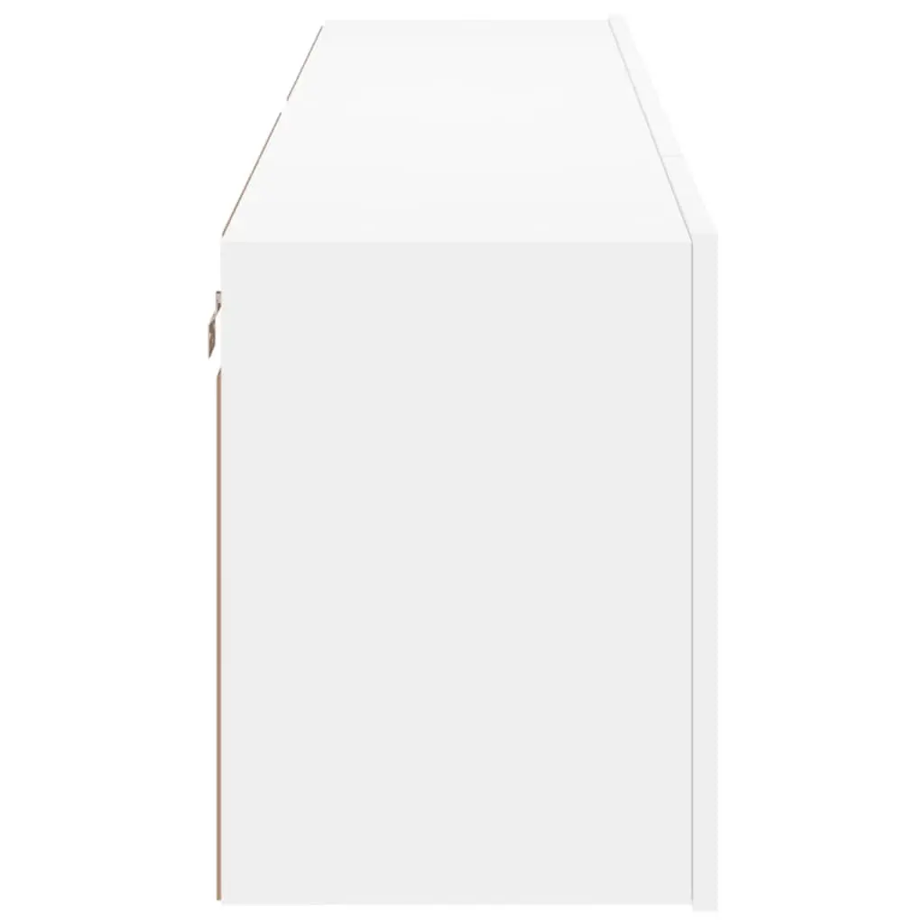 Wall-Mounted TV Cabinets 2 Pieces White Storage Units 80x30x41cm Media Display