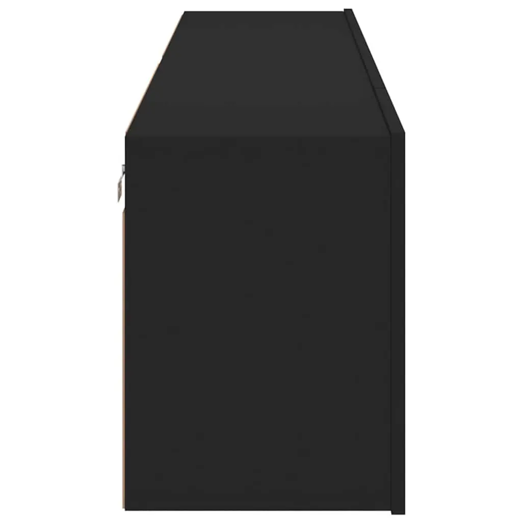 Wall-Mounted Black TV Cabinets