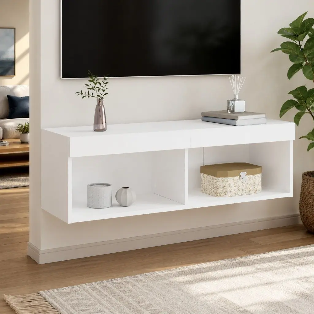 Wall-Mounted TV Cabinet with RGB Lights