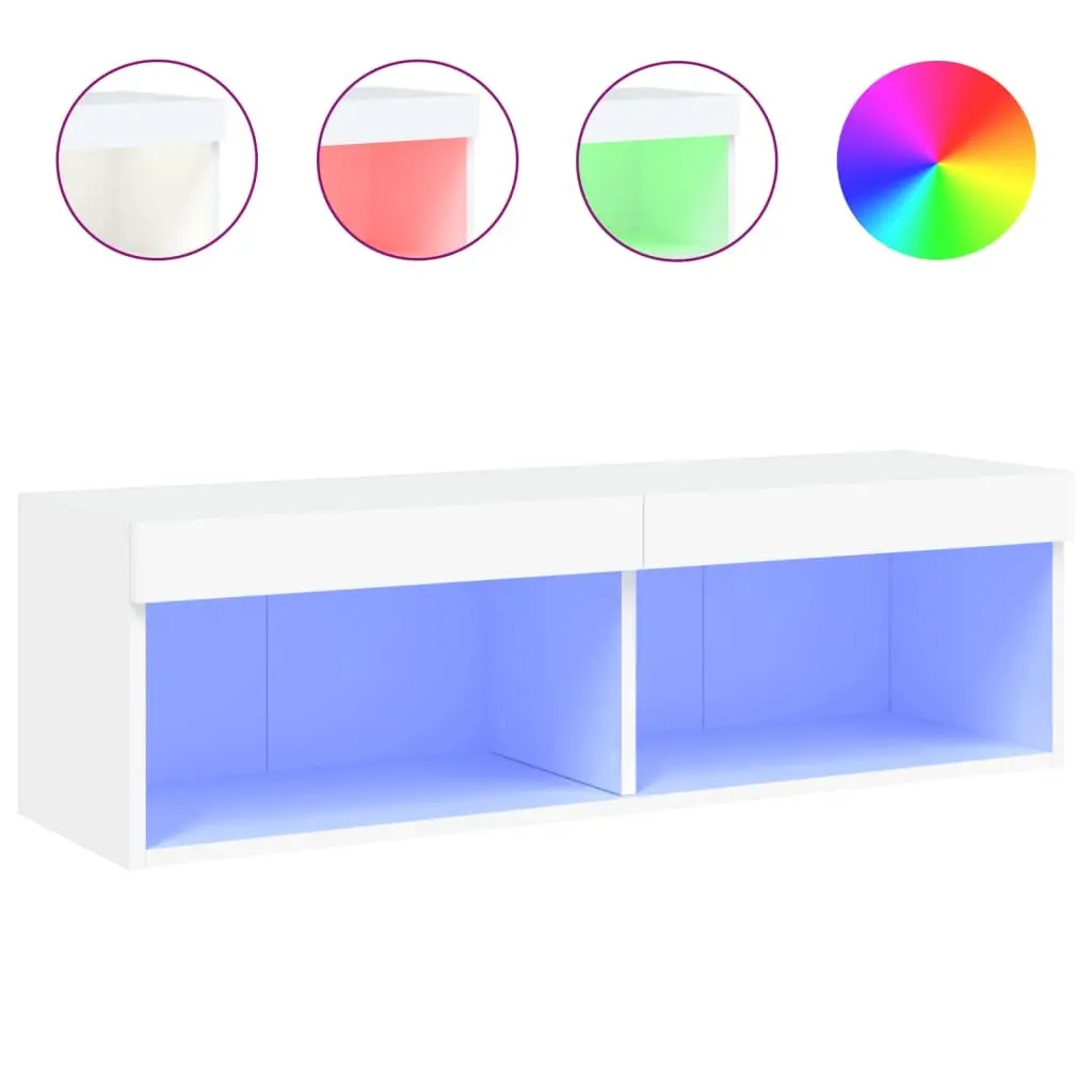Wall-Mounted TV Cabinet with RGB Lights