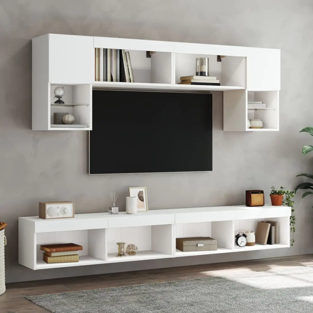 Wall-Mounted TV Cabinet with RGB Lights
