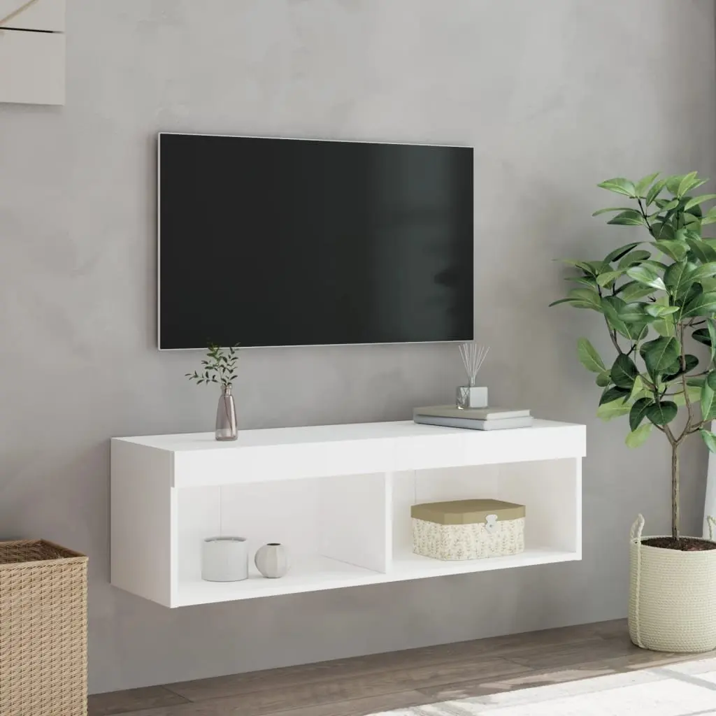 Wall-Mounted TV Cabinet with RGB Lights