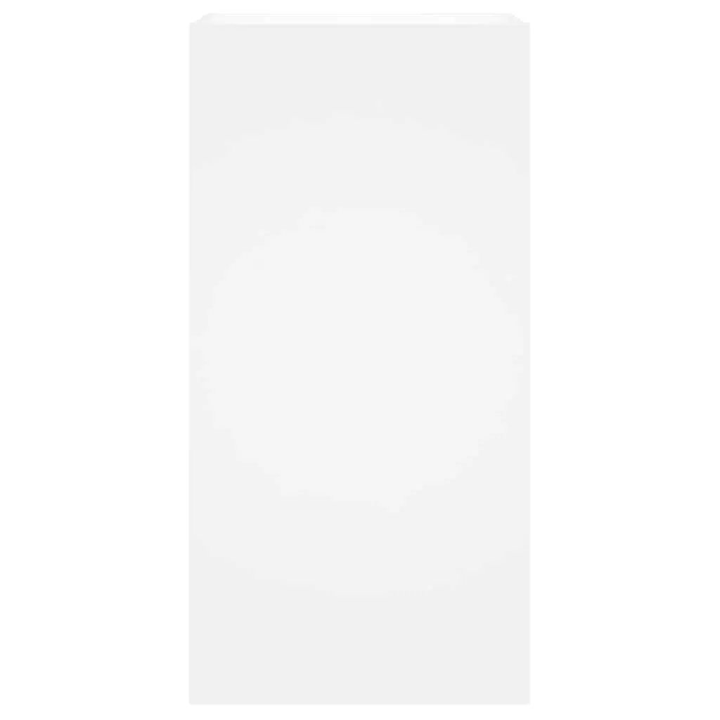 White Floating Media Unit with LED Lighting