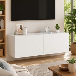 Floating TV Wall Cabinet with LED Lighting