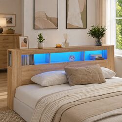 Concise LED Headboard with RGB Features