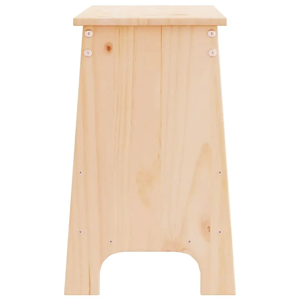 Hall Bench Brown 100x28x45cm Solid Wood Storage Entryway Furniture