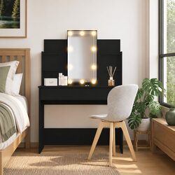 Dressing Table with Adjustable LED Mirror Lighting
