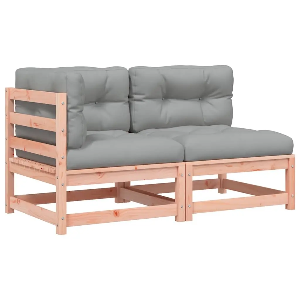 2-Seater Outdoor Garden Sofa with Cushions Solid Wood Patio Sectional Lounge