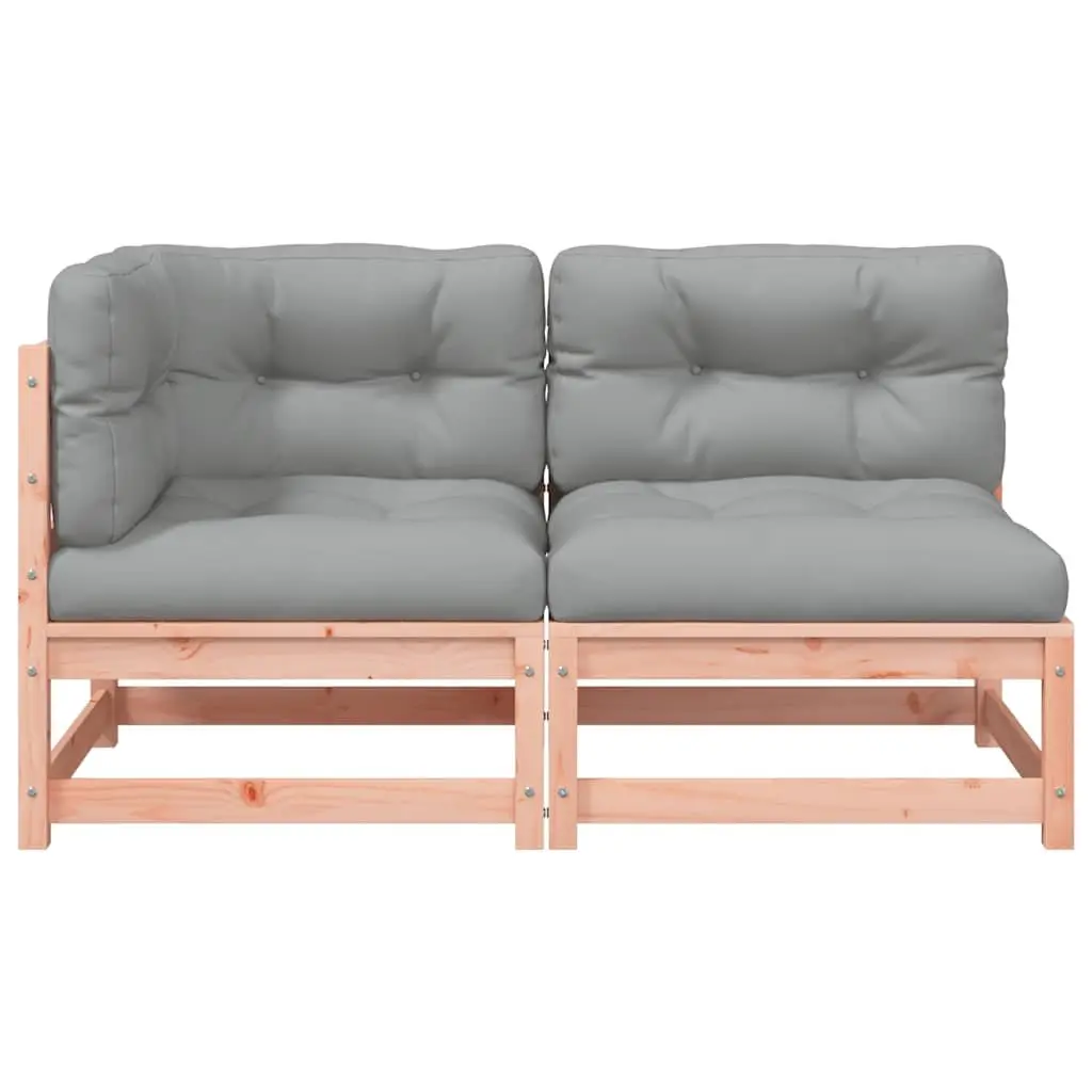2-Seater Outdoor Garden Sofa with Cushions Solid Wood Patio Sectional Lounge
