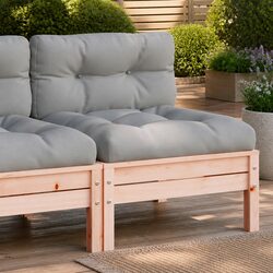 Concise Wooden Outdoor Sofa with Cushions