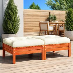 Garden Footstools with Cushions for Relaxing Outdoors