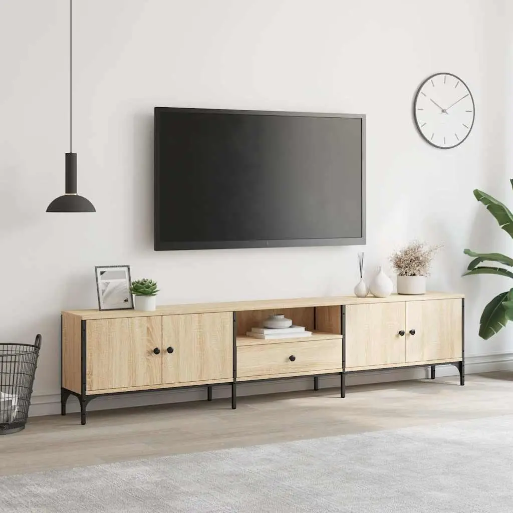Brown TV Cabinet with Ample Storage Space