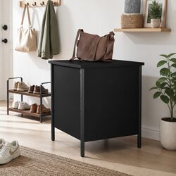 Concise and Reliable Black Storage Bench