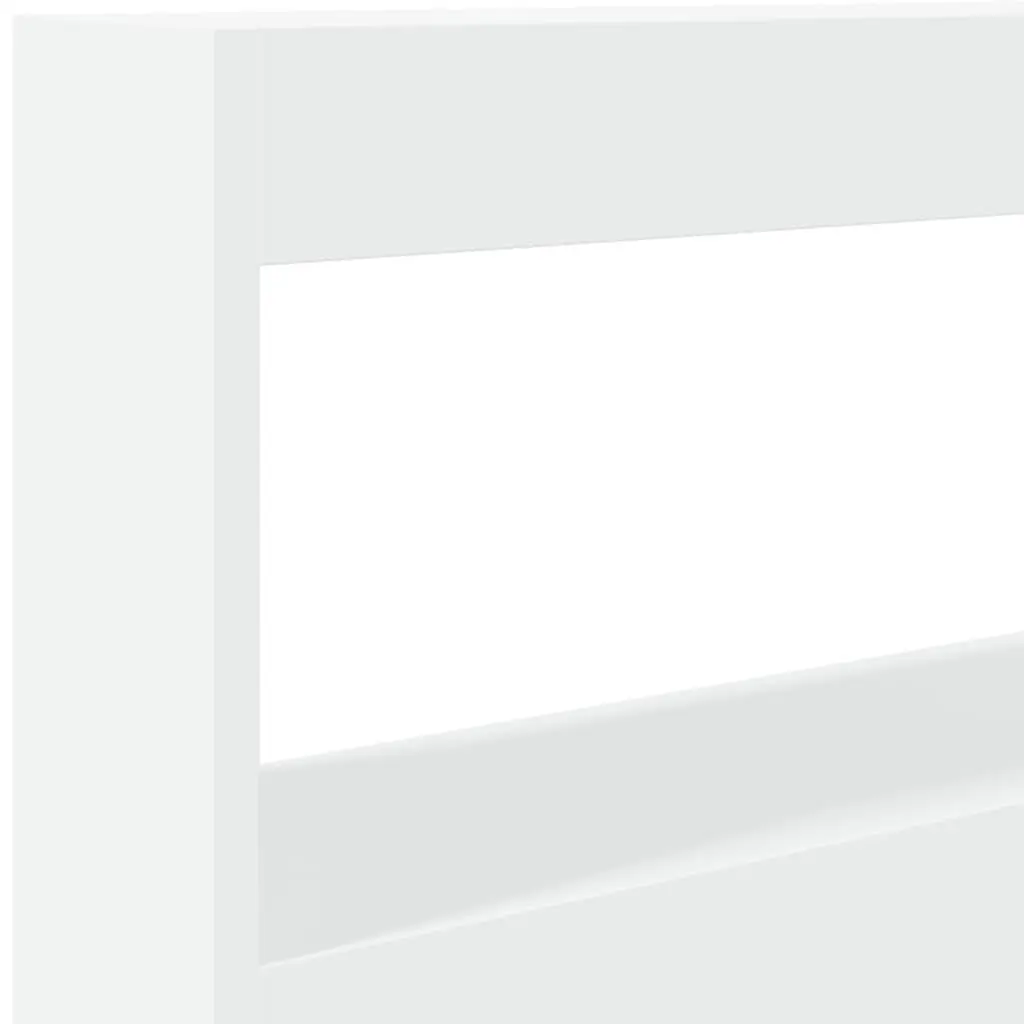 White Headboard Cabinet with RGB Lighting 100cm