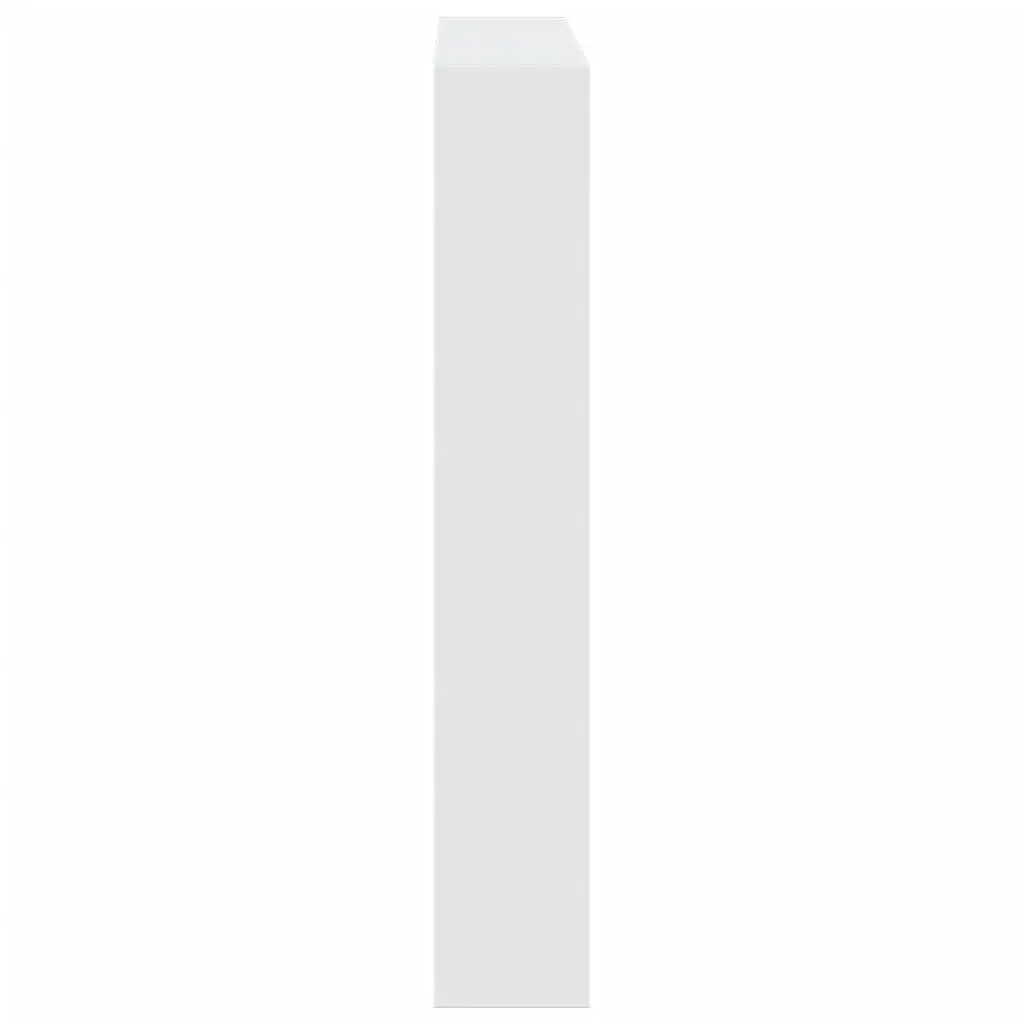 Headboard Cabinet White 120cm RGB LED Lights Modern Bedroom Storage