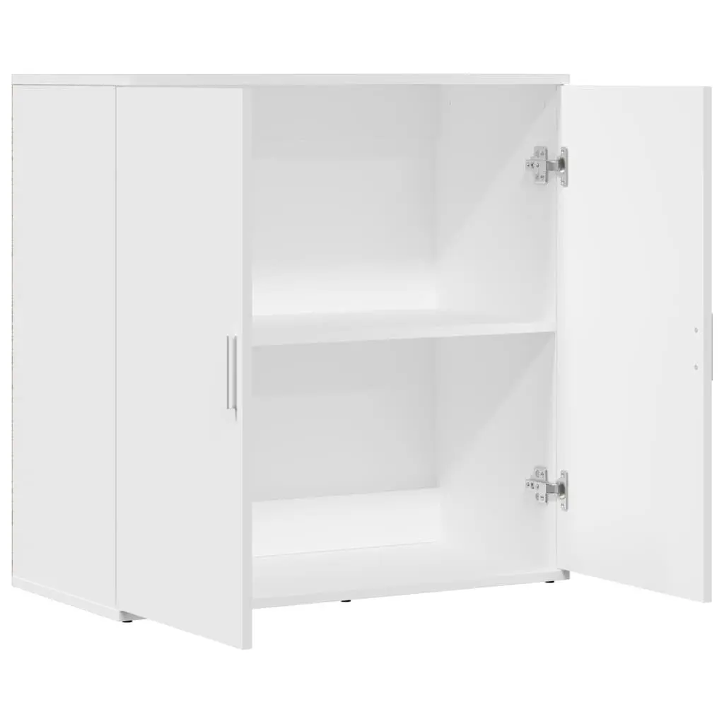 Sideboard White 79x38x80 cm Storage Cabinet Engineered Wood Furniture