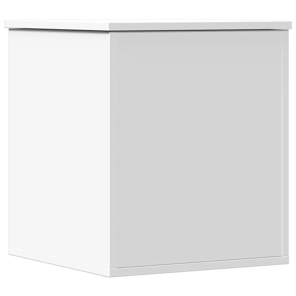 Storage Chest White Engineered Wood Box Bedroom Living Room Organiser Furniture