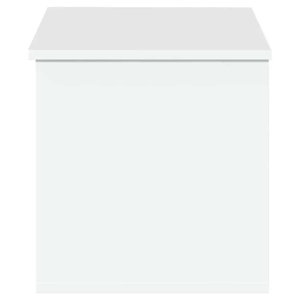 White Engineered Wood Storage Box