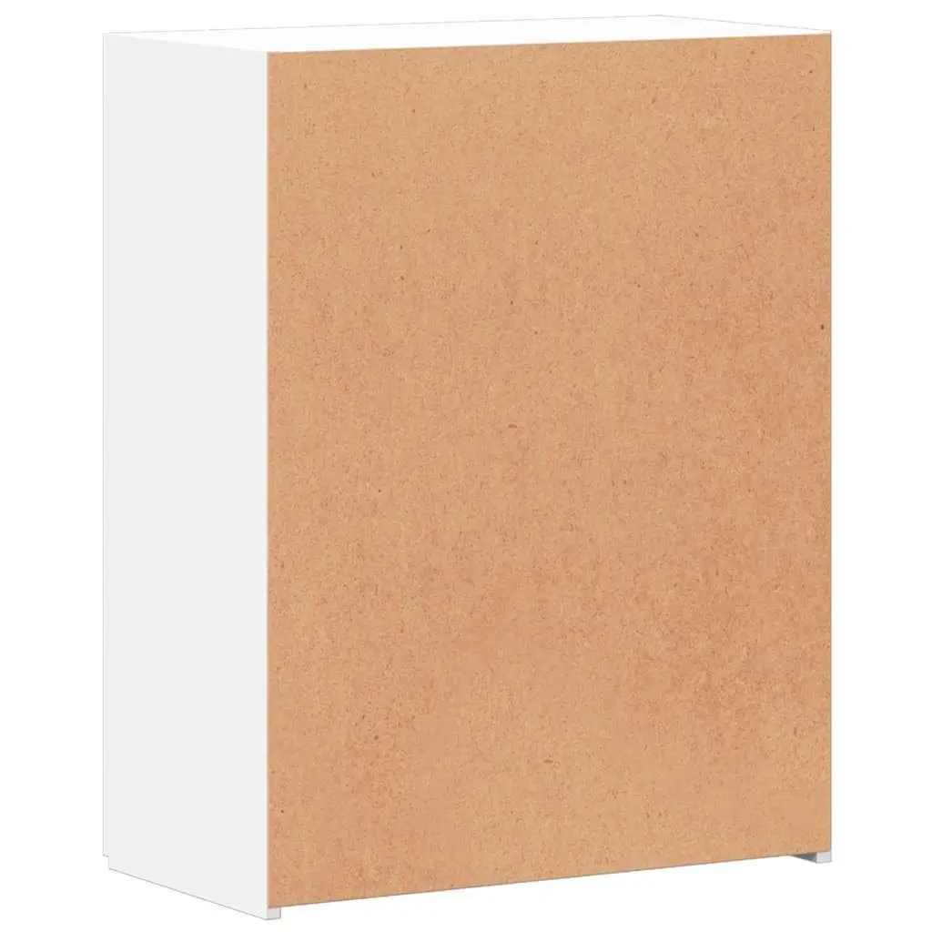 File Cabinet White Storage Organizer Engineered Wood Office Shelves Document