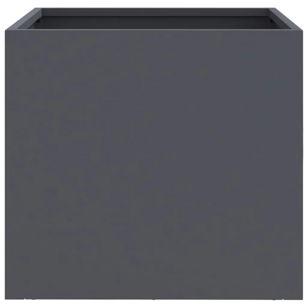 Steel Garden Planters Anthracite 32x30x29 cm Sturdy Frame for Outdoor Decor