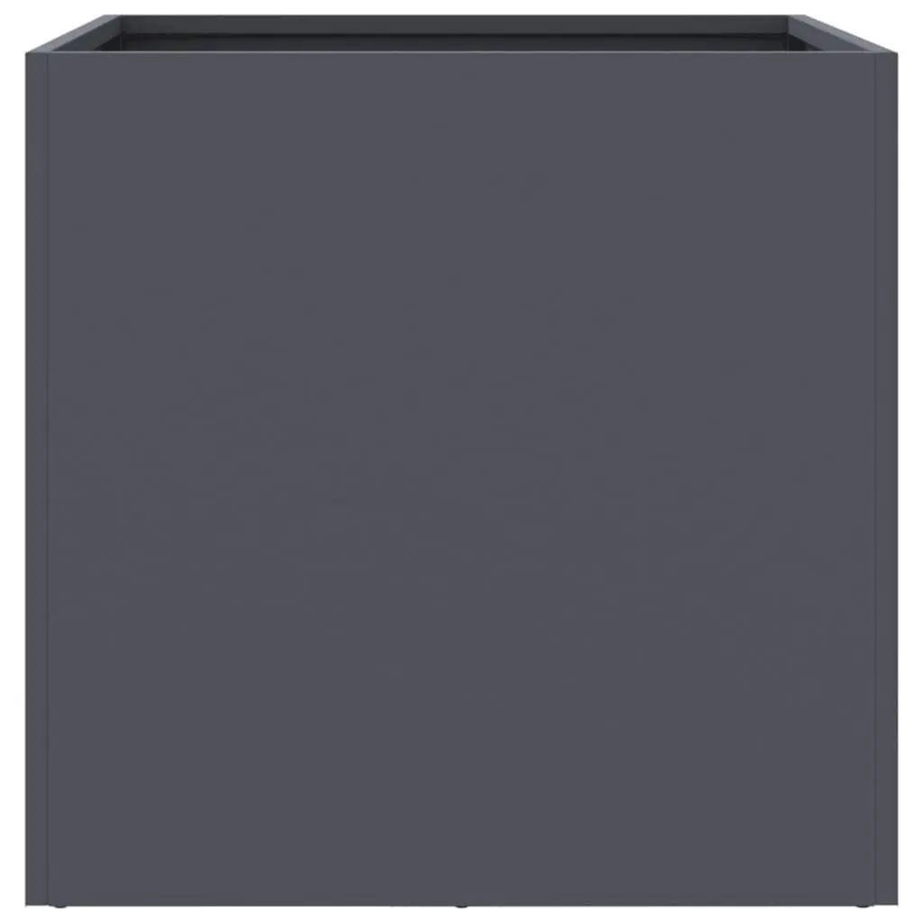 Raised Bed Planter Boxes Anthracite 42 x 40 x 39 cm Steel Frame 2 Piece