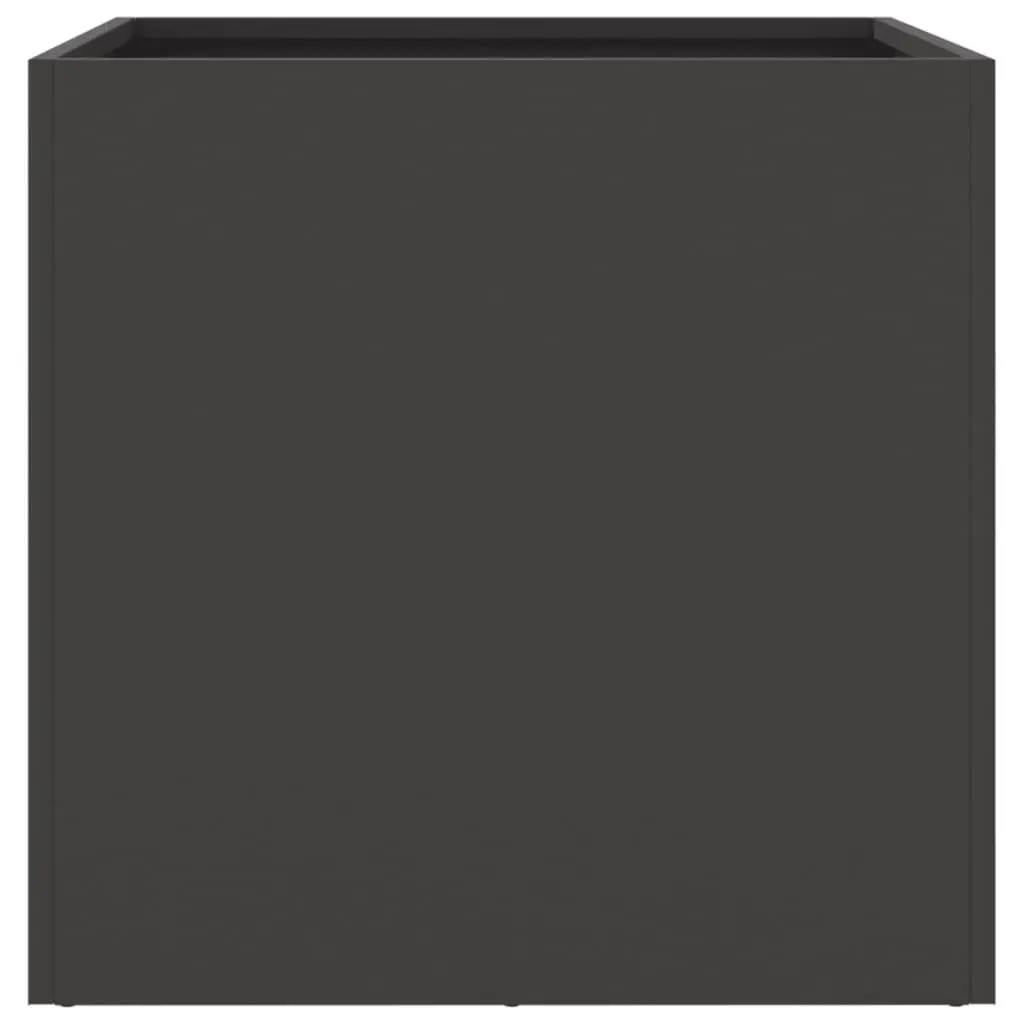 Steel Planters Black 49x47x46cm Sturdy Frame Decorative Flower Box