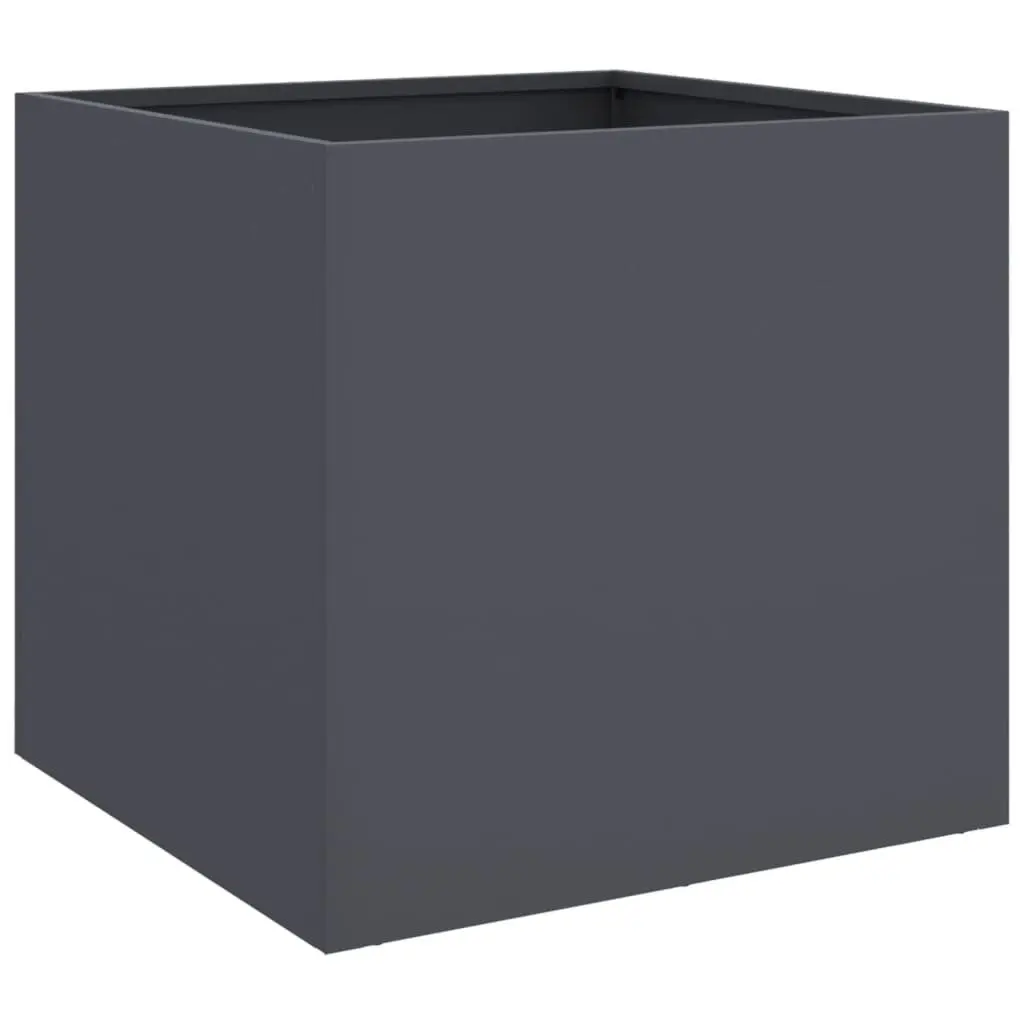 Steel Planter Anthracite Colour Cold-Rolled Steel Sturdy Frame Garden Raised Bed Flower Box