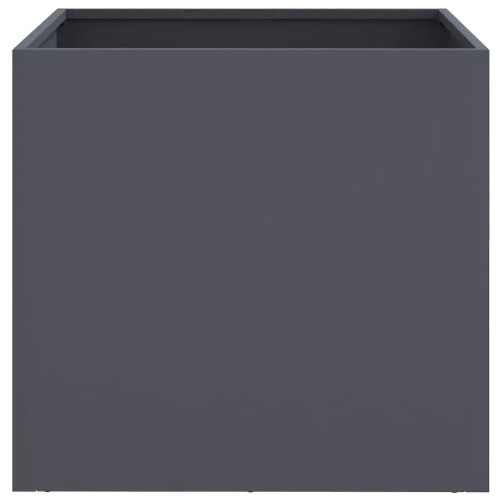 Steel Planter Anthracite Colour Cold-Rolled Steel Sturdy Frame Garden Raised Bed Flower Box
