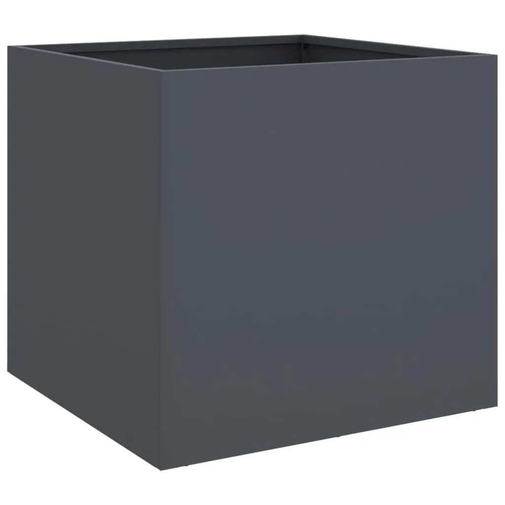 Steel Planter Anthracite Colour Cold-Rolled Steel Sturdy Frame Garden Raised Bed Flower Box