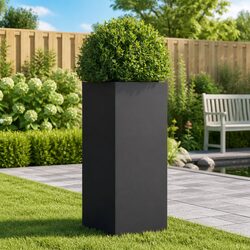 Black Steel Planter for Easy Gardening
