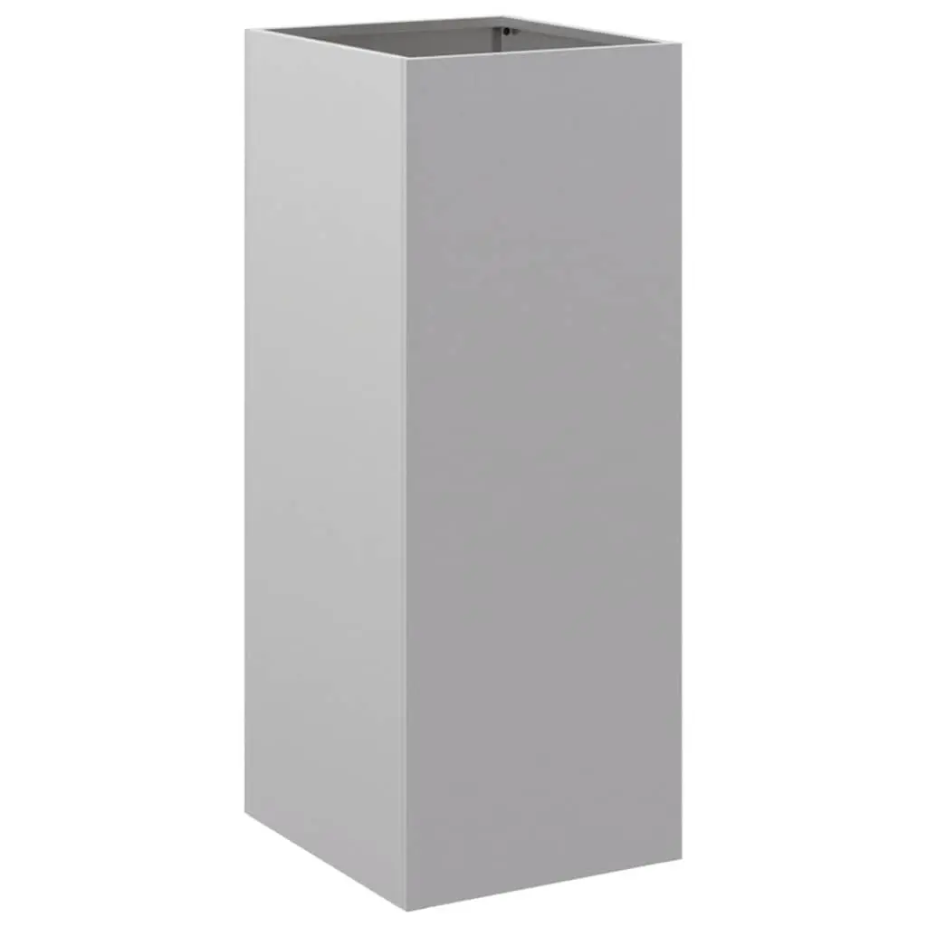 Garden Planter Silver Galvanised Steel Raised Bed Outdoor Patio