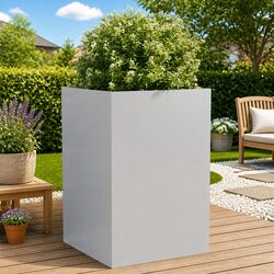 Silver Garden Planter Box, 52x48x75cm Size