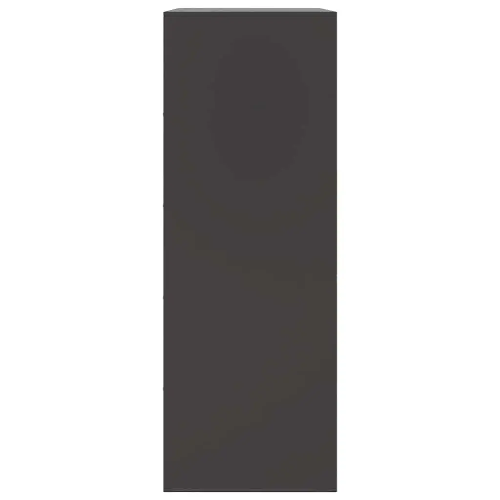 Sideboard Black 67x39x107 cm Storage Cabinet Buffet Furniture Steel Frame