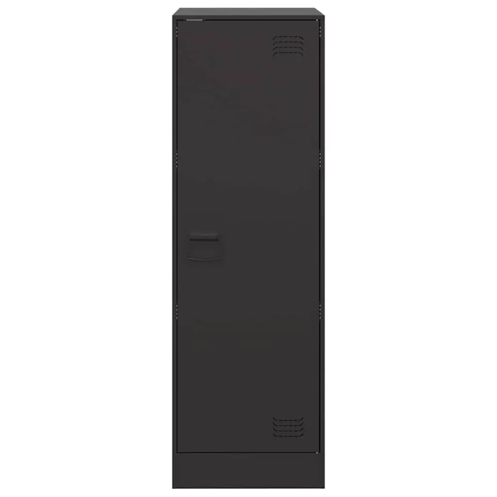 Sideboard Storage Cabinet Black 34.5x39x107 cm Durable Cold-Rolled Steel Compact Living Room Furniture