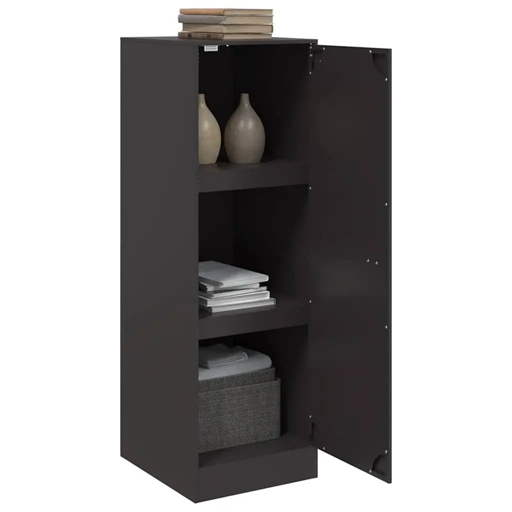 Sideboard Storage Cabinet Black 34.5x39x107 cm Durable Cold-Rolled Steel Compact Living Room Furniture