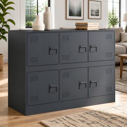 Anthracite Storage Sideboard Cabinet 99x39x73cm
