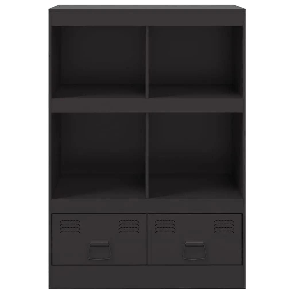 Sideboard Black 67x39x95 cm Steel Frame Storage Cabinet