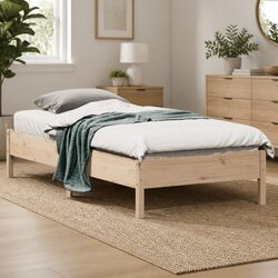 Solid Pine Bed Frame 90x190 cm