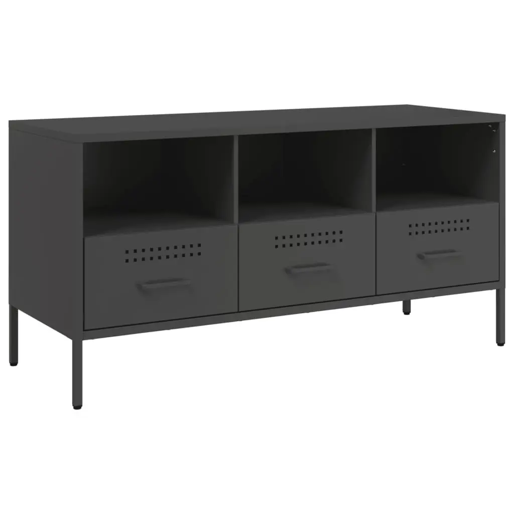 Industrial TV Cabinet with Storage Space