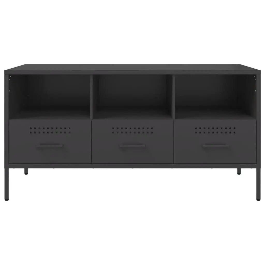Industrial TV Cabinet with Storage Space