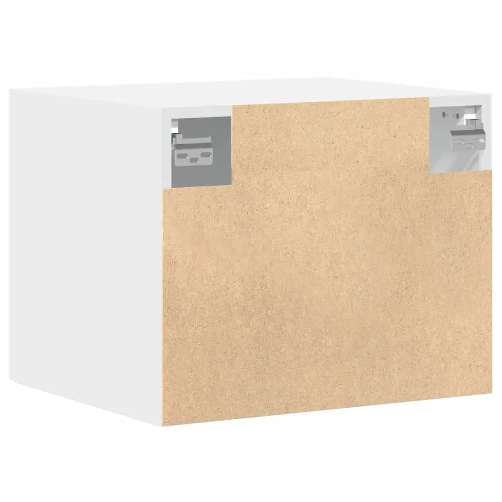 Wall Cabinet White Wall-mounted Storage Organizer Flexible Door Assembly