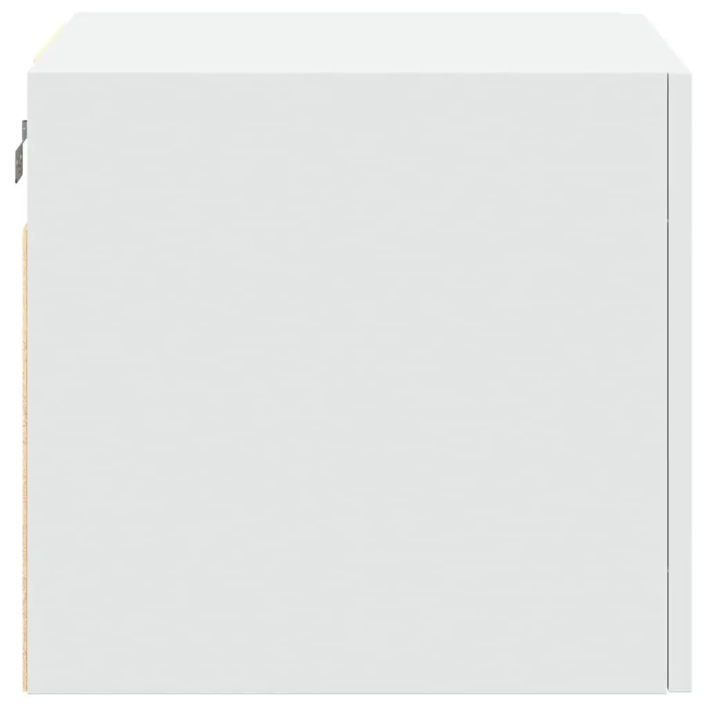 Wall Cabinet White Wall-mounted Storage Organizer Flexible Door Assembly