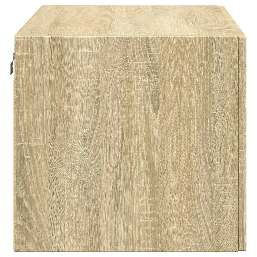 Wall Cabinet Brown 80x42.5x40cm Wall-mounted Storage Engineered Wood