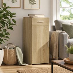 Concise Brown Engineered Wood Sideboard